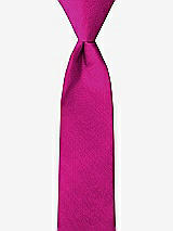 Front View Thumbnail - Cerise Peau de Soie Boy's 14" Zip Necktie by After Six