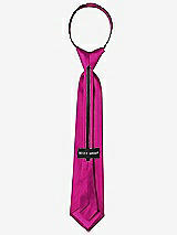 Rear View Thumbnail - Cerise Peau de Soie Boy's 14" Zip Necktie by After Six