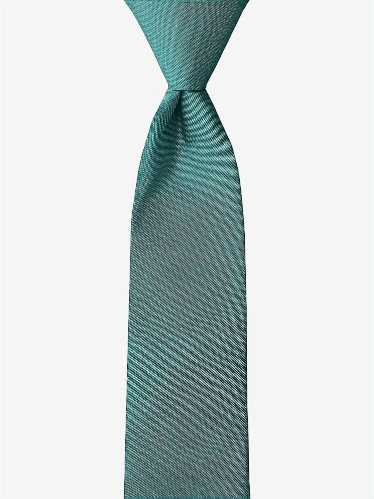 Front View - Treasure Peau de Soie Boy's 14" Zip Necktie by After Six