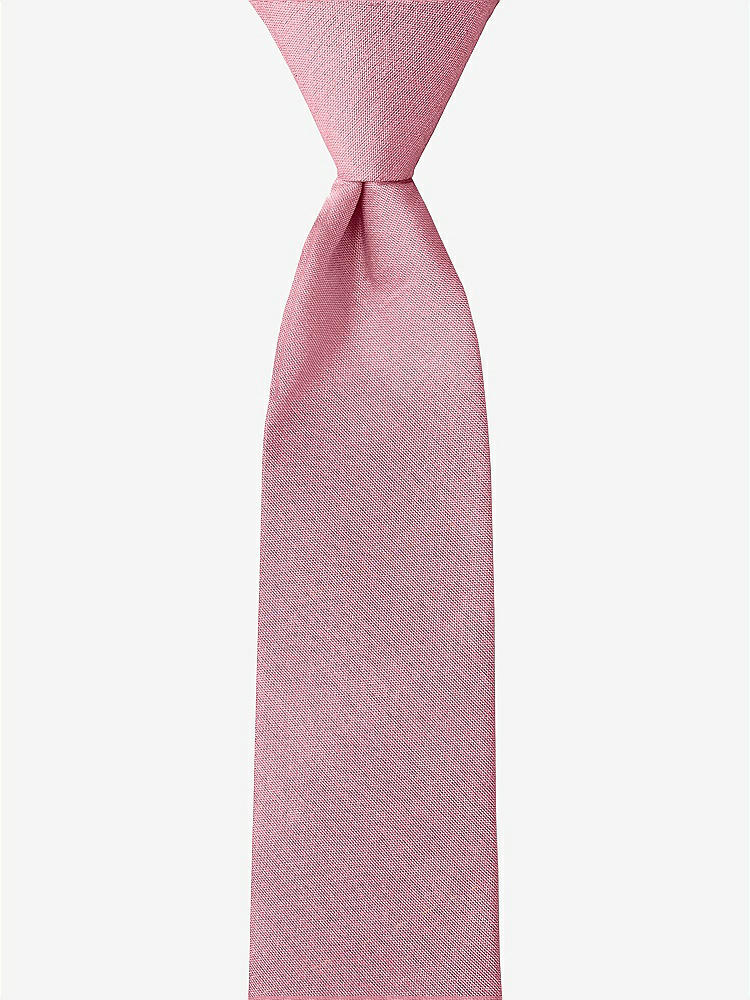 Front View - Twirl Peau de Soie Boy's 14" Zip Necktie by After Six