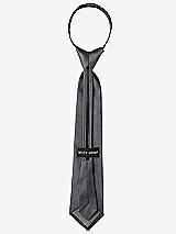 Rear View Thumbnail - Ebony Peau de Soie Boy's 14" Zip Necktie by After Six