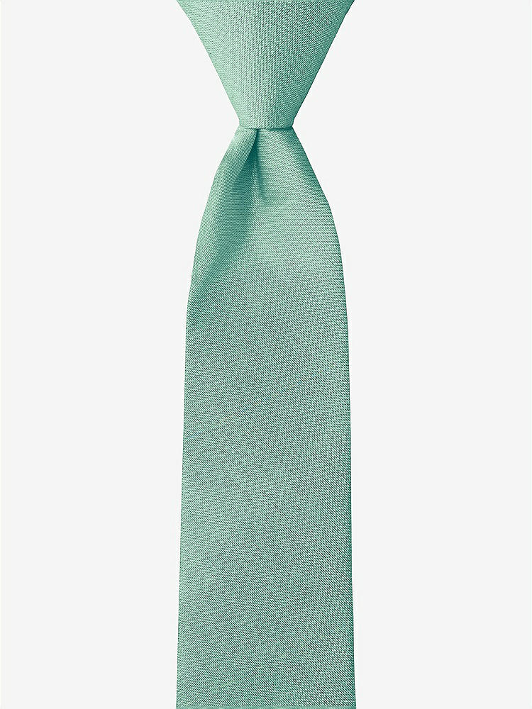 Front View - Fresh Peau de Soie Boy's 14" Zip Necktie by After Six