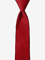 Front View Thumbnail - Garnet Peau de Soie Boy's 14" Zip Necktie by After Six