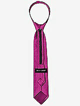 Rear View Thumbnail - Watermelon Dupioni Boy's 14" Zip Necktie by After Six