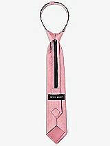 Rear View Thumbnail - Papaya Dupioni Boy's 14" Zip Necktie by After Six