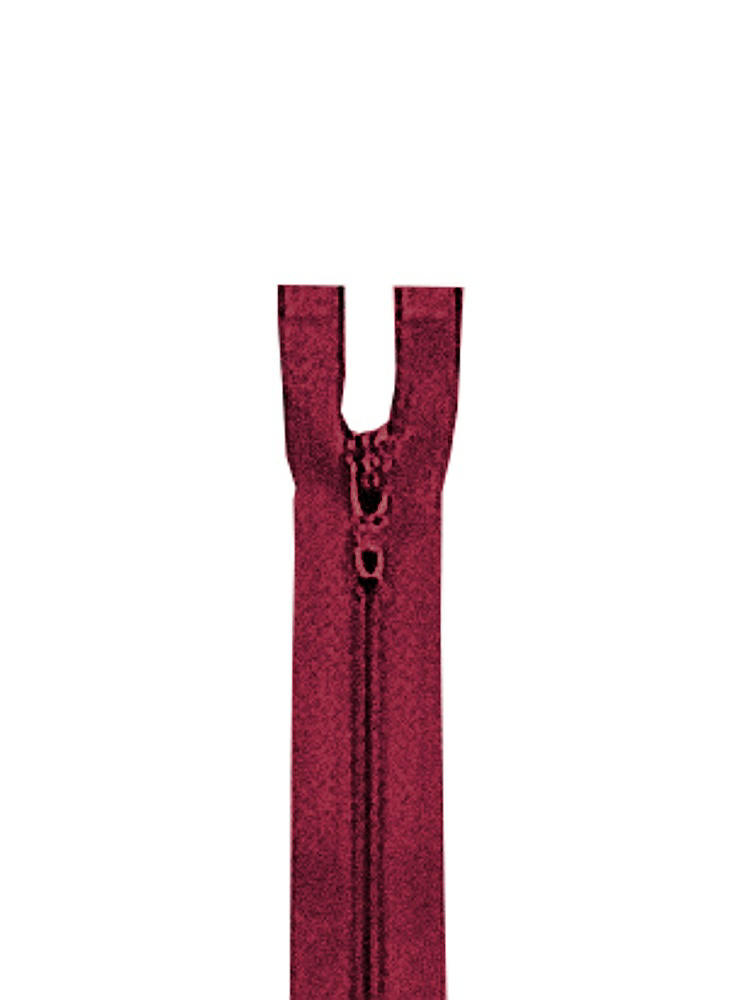 Front View - Burgundy Zipper - 24" hidden