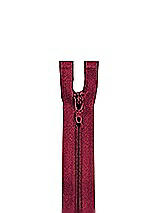 Front View Thumbnail - Burgundy Zipper - 24" hidden