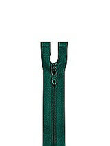 Front View Thumbnail - Hunter Green Zipper - 24" hidden