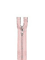 Front View Thumbnail - Rose - PANTONE Rose Quartz Zipper - 24" hidden