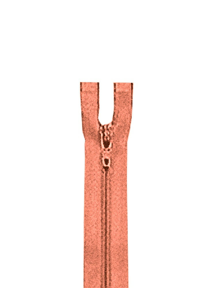 Front View - Tangerine Zipper - 24" hidden