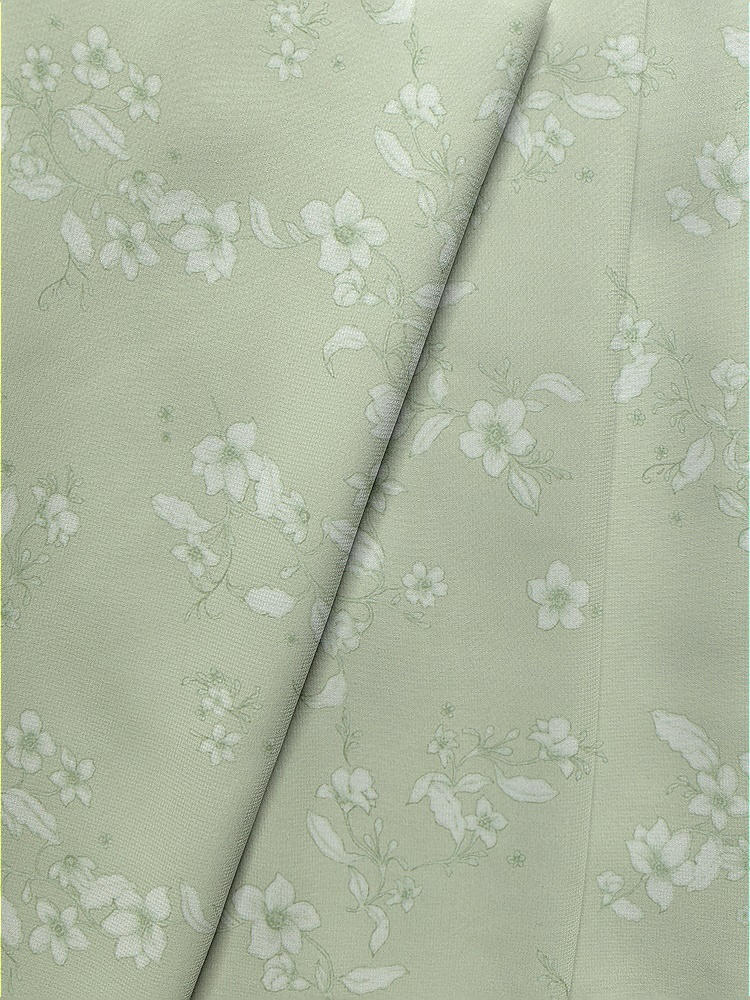 Front View - Vintage Primrose Sage Lux Chiffon Fabric by the Yard