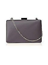 Rear View Thumbnail - Stormy Matte Satin Pill Box Clutch