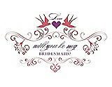 Front View Thumbnail - Papaya & Orchid Will You Be My Bridesmaid Card - Classic