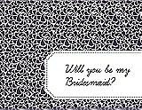 Front View Thumbnail - Violet & Ebony Will You Be My Bridesmaid Card - Petal