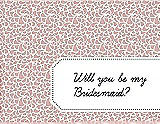 Front View Thumbnail - Rose - PANTONE Rose Quartz & Ebony Will You Be My Bridesmaid Card - Petal