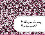 Front View Thumbnail - Tutti Frutti & Ebony Will You Be My Bridesmaid Card - Petal