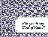 Front View Thumbnail - Tahiti & Peacock Teal Will You Be My Maid of Honor Card - Petal