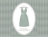 Front View Thumbnail - Celadon & Oyster Will You Be My Maid of Honor Card - Dress