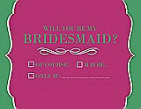 Front View Thumbnail - Tutti Frutti & Juniper Will You Be My Bridesmaid Card - Checkbox