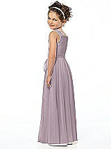 Rear View Thumbnail - Lilac Dusk Flower Girl Style FL4033