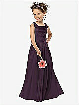 Front View Thumbnail - Aubergine Flower Girl Style FL4033