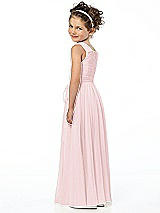 Rear View Thumbnail - Ballet Pink Flower Girl Style FL4033