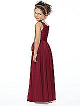 Rear View Thumbnail - Burgundy Flower Girl Style FL4033