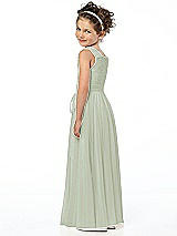 Rear View Thumbnail - Celadon Flower Girl Style FL4033