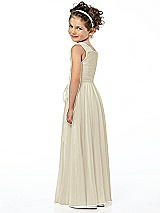 Rear View Thumbnail - Champagne Flower Girl Style FL4033