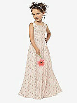 Front View Thumbnail - Coquette Floral Print Flower Girl Style FL4033