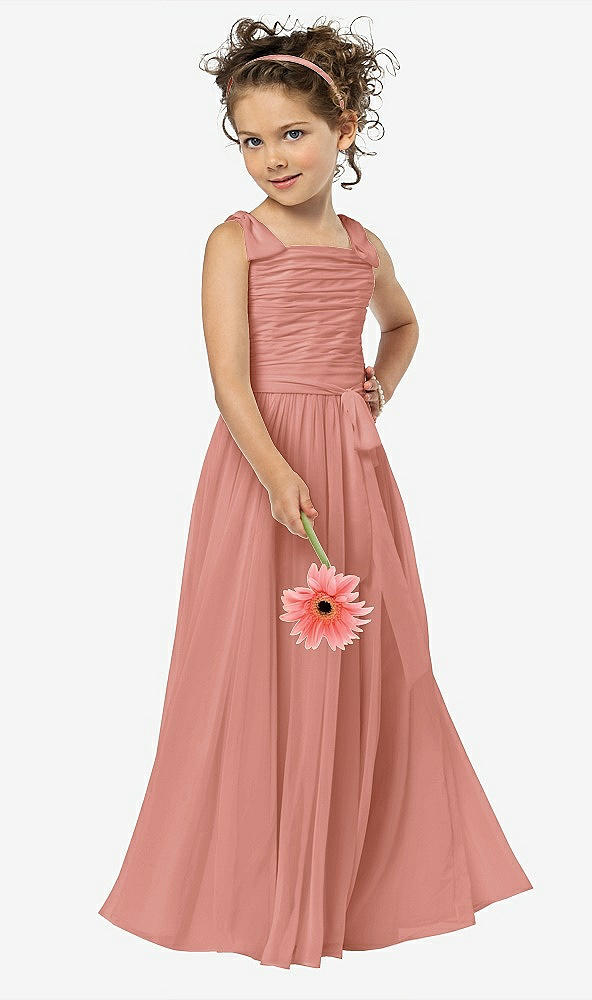 Front View - Desert Rose Flower Girl Style FL4033