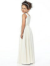 Rear View Thumbnail - Ivory Flower Girl Style FL4033