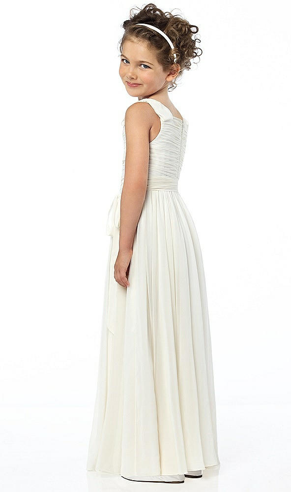 Back View - Ivory Flower Girl Style FL4033