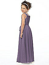 Rear View Thumbnail - Lavender Flower Girl Style FL4033