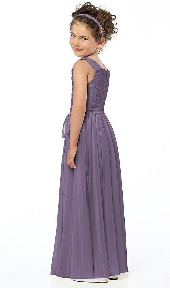 Back View - Lavender Flower Girl Style FL4033