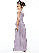 Rear View Thumbnail - Lilac Haze Flower Girl Style FL4033