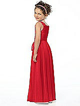 Rear View Thumbnail - Parisian Red Flower Girl Style FL4033