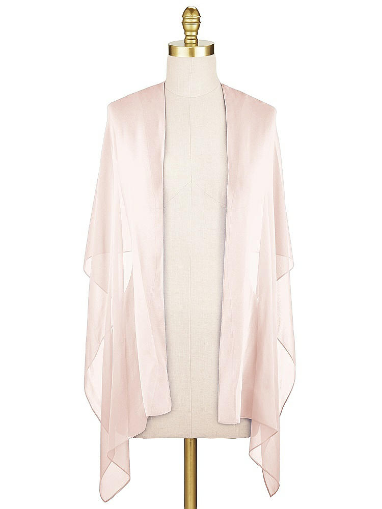 Front View - Blush Sheer Crepe Stole