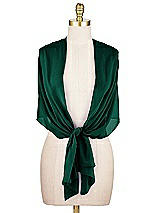 Alt View 2 Thumbnail - Hunter Green Sheer Crepe Stole