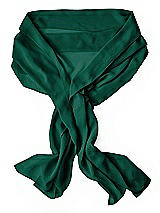 Rear View Thumbnail - Hunter Green Sheer Crepe Stole