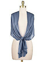 Alt View 2 Thumbnail - Larkspur Blue Sheer Crepe Stole