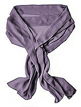 Rear View Thumbnail - Lavender Sheer Crepe Stole