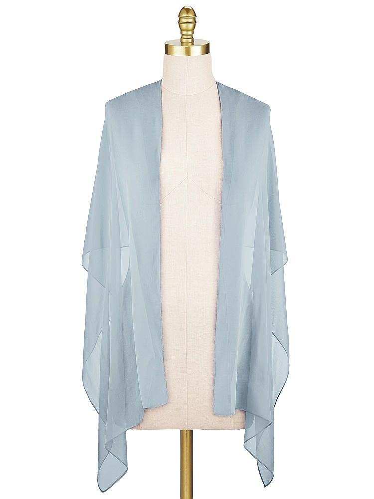 Front View - Mist Sheer Crepe Stole