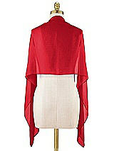 Alt View 1 Thumbnail - Parisian Red Sheer Crepe Stole