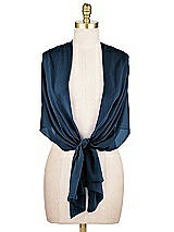 Alt View 2 Thumbnail - Sofia Blue Sheer Crepe Stole