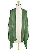 Front View Thumbnail - Vineyard Green Sheer Crepe Stole