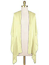 Front View Thumbnail - Butter Yellow Lux Chiffon Stole