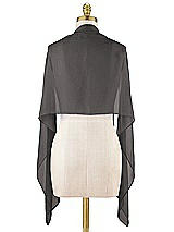 Alt View 1 Thumbnail - Caviar Gray Lux Chiffon Stole