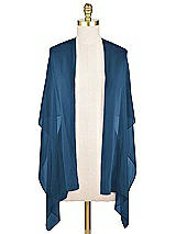 Front View Thumbnail - Dusk Blue Lux Chiffon Stole