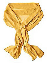 Rear View Thumbnail - NYC Yellow Lux Chiffon Stole